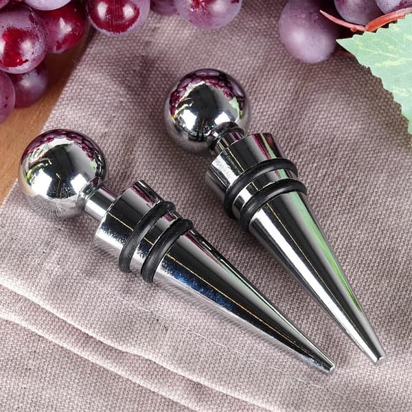 Teräksinen viinipulppu 9 cm 2 kpl