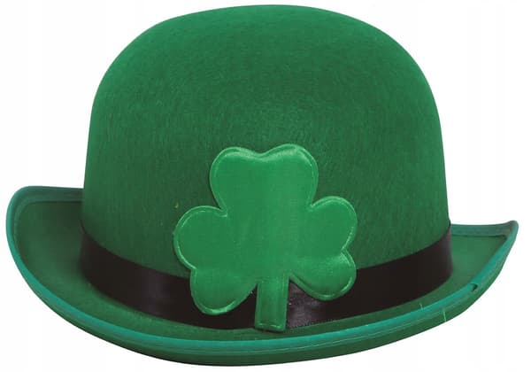 Grøn bowlerhat St. Patricks dag irsk leprechaun-bold