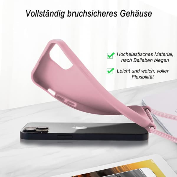 ETUI TIL APPLE IPHONE 13 PRO 6.10" SILIKONE SORT + 2x HÆRDET GLAS