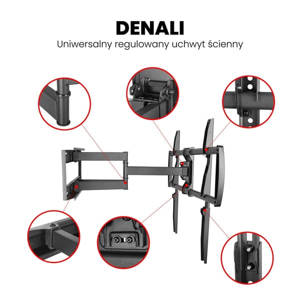 MONTIS TV-BESLAG 37-105 MT162 DENALI / SORT