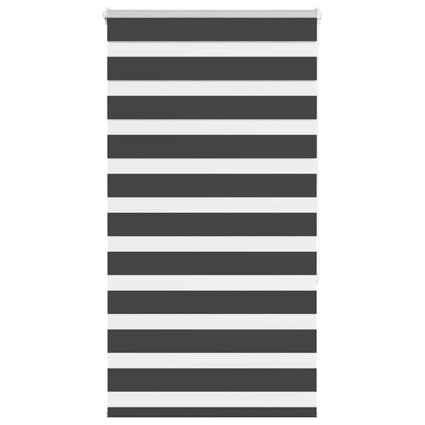 vidaXL zebragardin, sort, stofbredde 70,9 cm, polyester