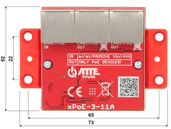 POE-SWITCH/FÖRLÄNGARE XPOE-3-11A 3-PORTARS ATTENT