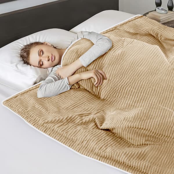 HAMAR elektrisk tæppe beige 160x130 cm