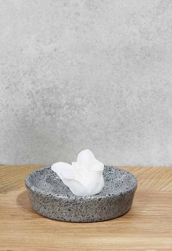 Q-BATH PREMIUM DECOR 1556 saippuakuppi, terrazzo-harmaa