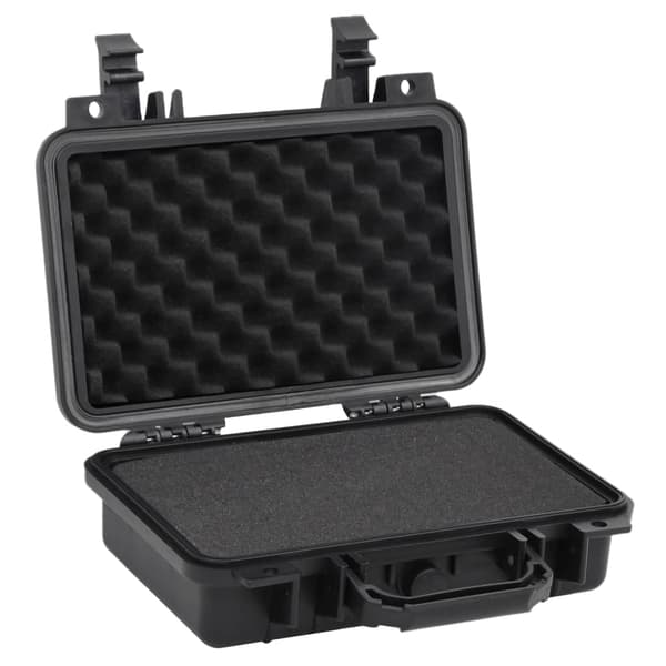 vidaXL Flightcase, svart, 30x22x10 cm, PP