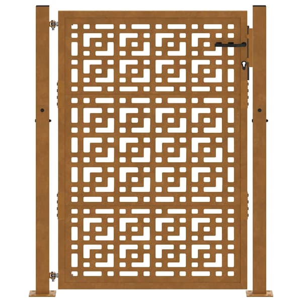 vidaXL havelåge 105x155 cm rustfri stål krydsmønster