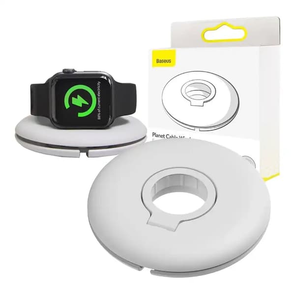 AppleWatch opladerorganisator/holder (hvid)