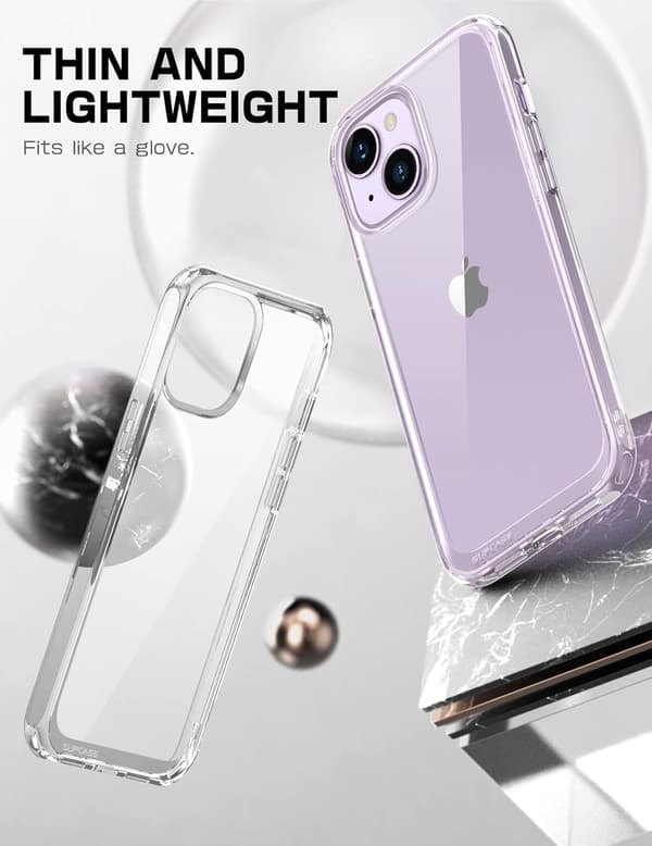 ETUI TIL APPLE IPHONE 14 PLUS SILICIUM TRANSPARENT FORSTÆRKET A2886 A2632