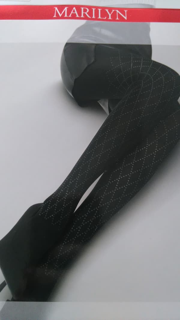 RIBBEDE DAMESTRØMPEBUKSER ALLURE B01 MARYLIN 3/4 SORT/SORT