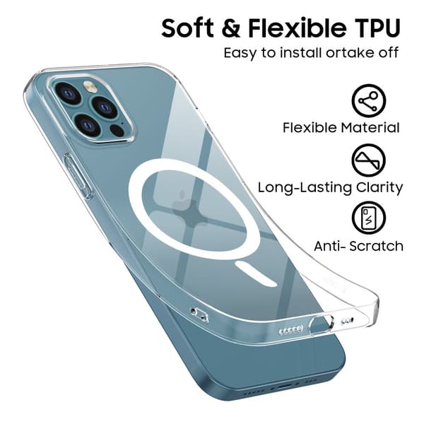 TECH-PROTECT FLEXAIR MAGSAFE IPHONE 12 / 12 PRO KLAR