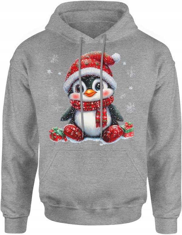 HERRE JULESWEATSHIRT PINGVINGAVEN JULEMANDEN JULEEVENER M