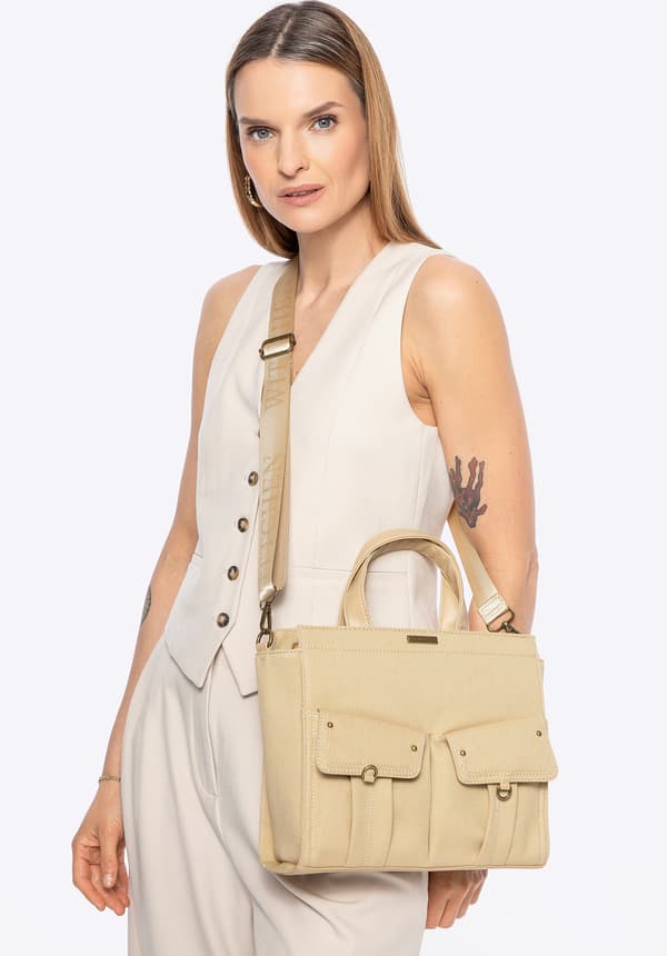 Wittchen Damväska Bomullsblandning Beige Beige Bomull