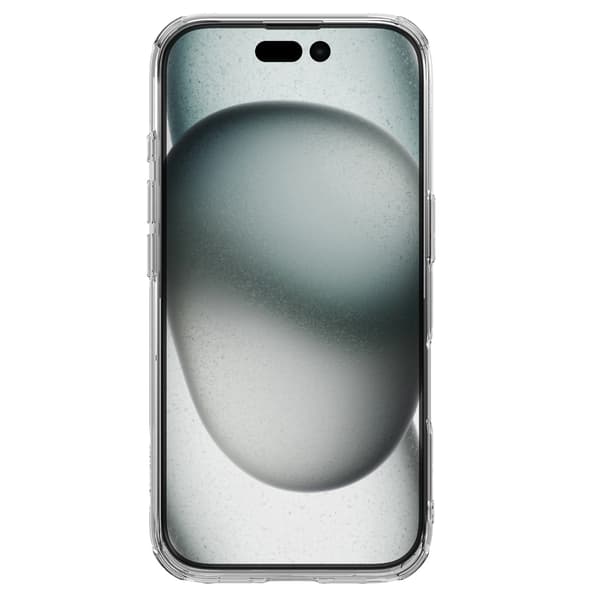 Nillkin Nature Pro cover til iPhone 16 - klar og hvid