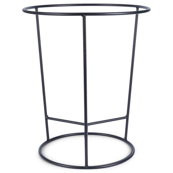 Sort metal dobbeltsidet potteholder 45x53 cm