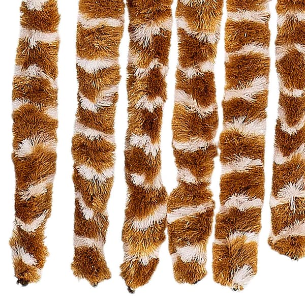 vidaXL Flugnät ockra och vit 90x200 cm chenille