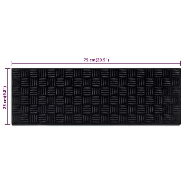 vidaXL trappetrin, 10 stk., 25x75 cm, gummi