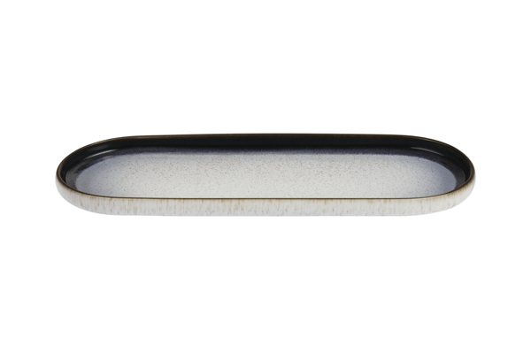 KERAMISKT TALLRIK 40 CM LUNA LINE OVAL STOR FÖR SERVERING