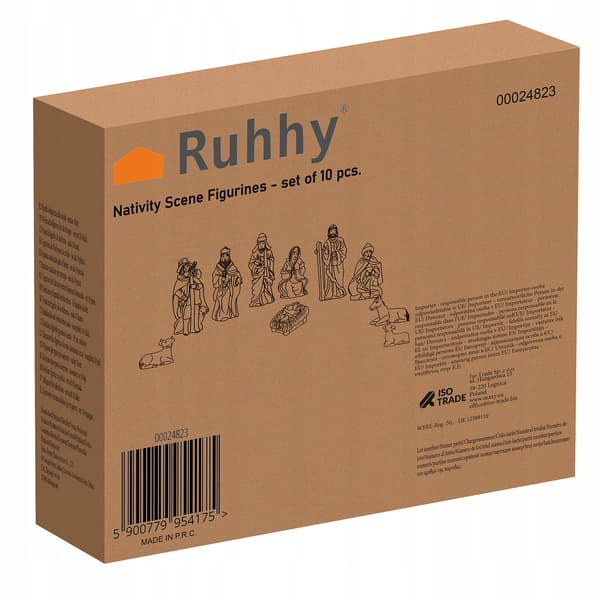 Figurer til julekrybbefiguren Figurer 10 stk. Julekrybbe