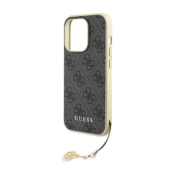 Guess 4G Charms Collection - iPhone 15 Pro-skal (grått)