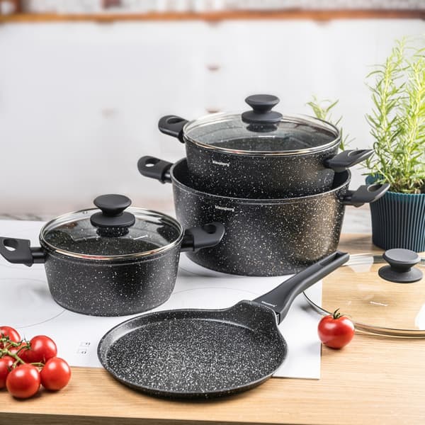 KLAUSBERG KB-7962 7-DELARS KOKGARNSET I MARMOR