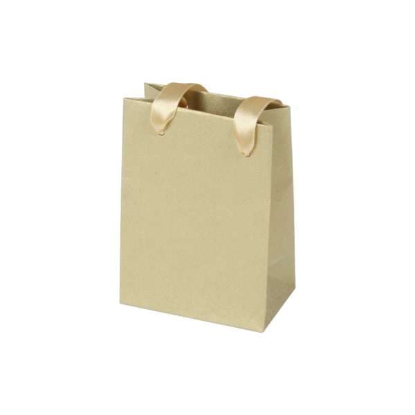 Lille dekorativ guld gavepose 11 x 8 x 5 cm