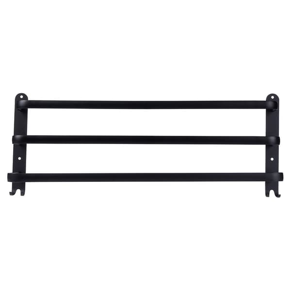 Aluminium handdukshållare svart 60 cm