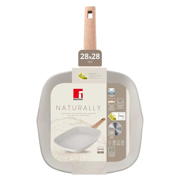 MARMORIGRILLIPANJA 28cm BERGNER BG-34743 LUONNOLLISESTI