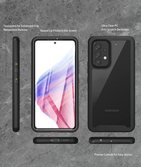 SORT BUMPER ETUI TIL SAMSUNG GALAXY A53 5G
