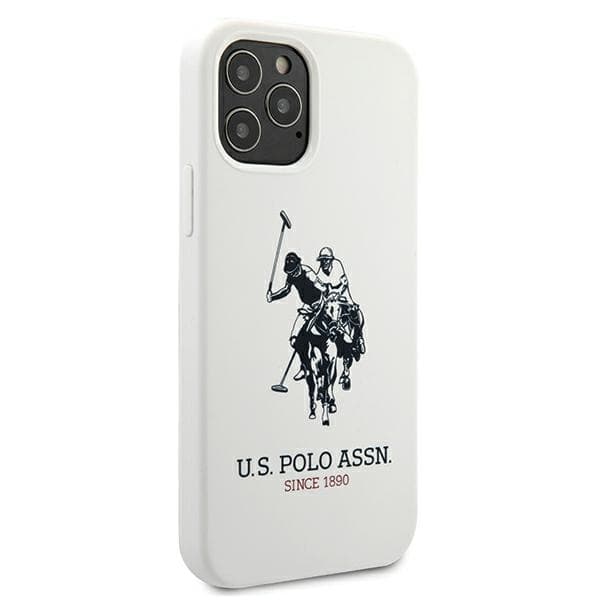 US Polo USHCP12LSLHRWH iPhone 12 Pro Max6,7 vit/vit silikonkollektion