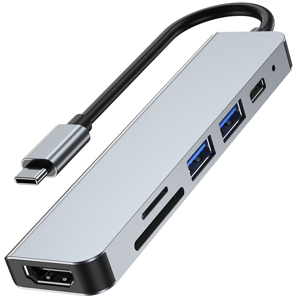 TECH-PROTECT V4-HUB-ADAPTERI 6IN1 HARMAA