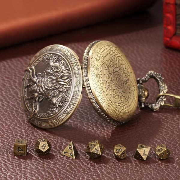 Metalhalskæde D20 Terningæske til Mini Terningsæt - Magician's Stash