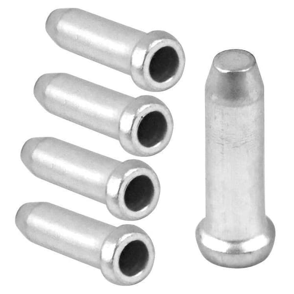 Accentkabeländar 2,3 mm aluminium 5 st silver