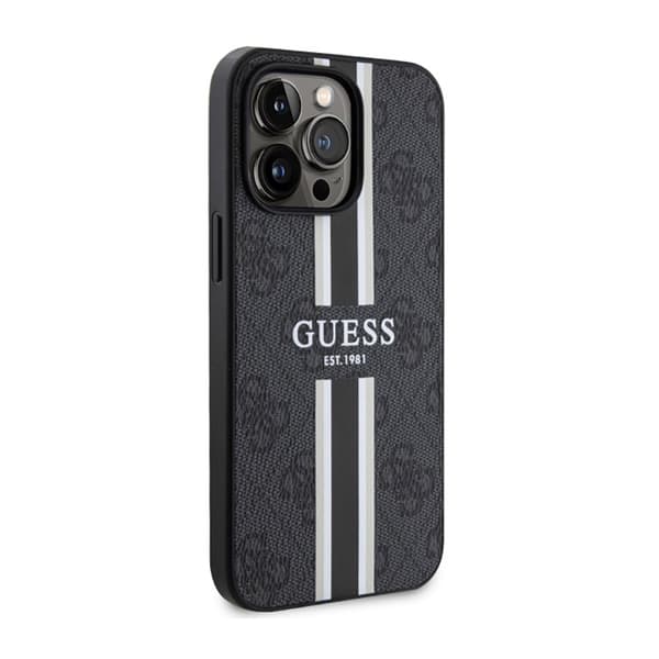 Guess 4G Printed Stripes MagSafe - iPhone 13 Pro cover (sort)