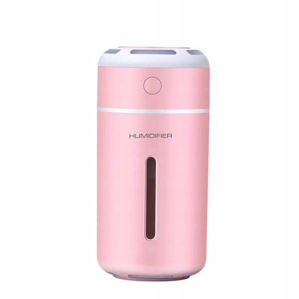USB-uppladdningsbar luftfuktare, doftoljediffusor, rosa