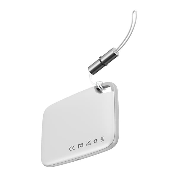 Baseus T2 Bluetooth-seurantalaite hihnalla (valkoinen)