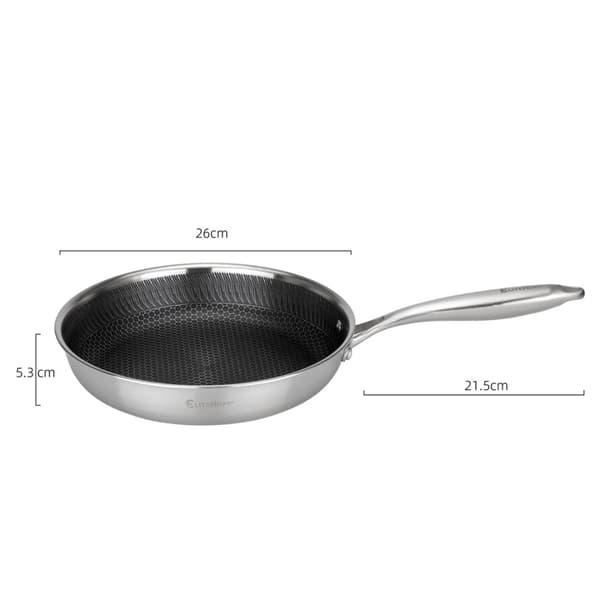 STÅLSTEGEPANDE 26 cm MED BIKINGEBELÆGNING E-7548