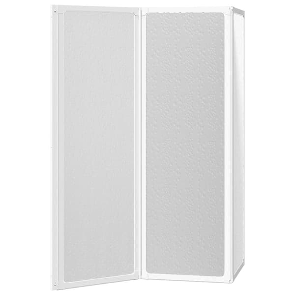 vidaXL brusedør, 117 x 120 cm, 3 paneler, foldbar