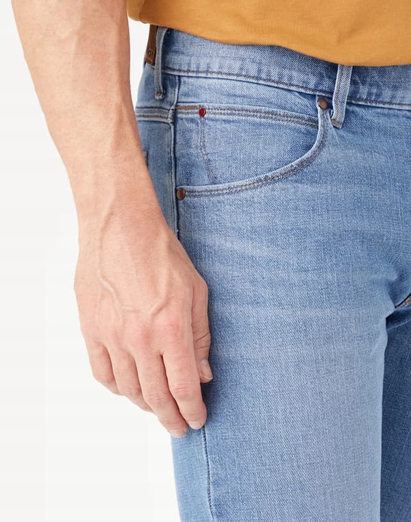 Wrangler slim store blå jeans tilpassede W33 L34