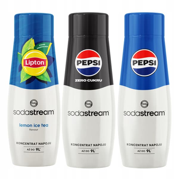 3 SodaStream Sirupper Te Citron Iste + Pepsi + Pepsi Max