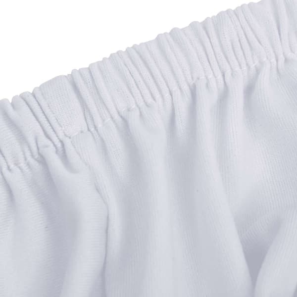 vidaXL Stretchigt 2-sits sofföverdrag vit jersey