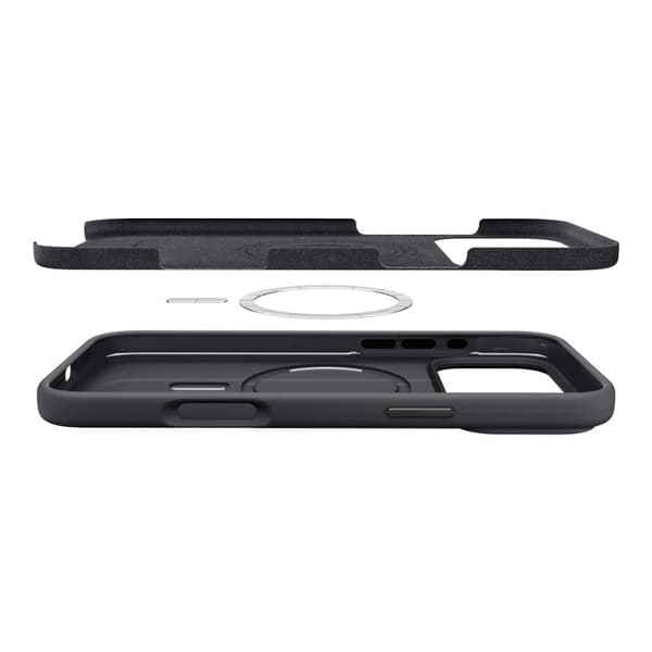 Spigen Silikone Fit MagSafe-etui til iPhone 17 Pro - Sort