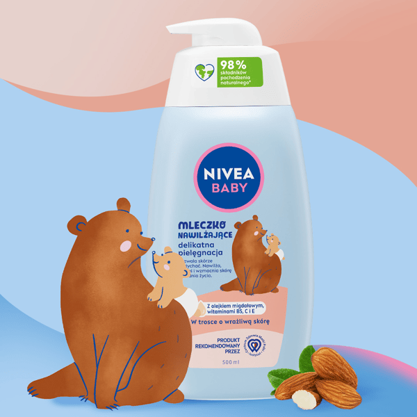 NIVEA BABY Fuktighetskräm skonsam hudvård 500 ml