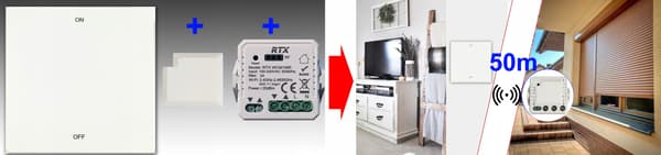 RF 2,4 GHz radiofjärrkontroll Mekanisk knapp