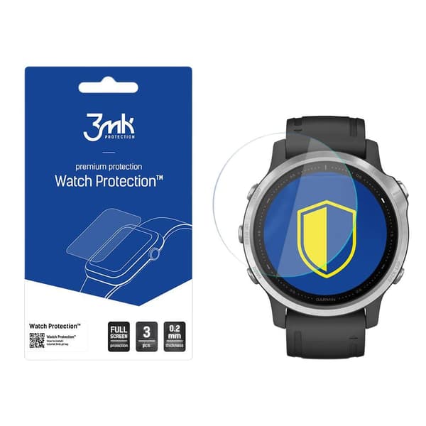 Garmin Fenix 6s - 3mk Klockskydd Flexibelt Glas