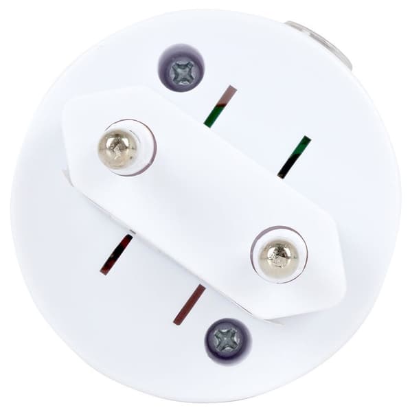LED natlampe til stik med skumringssensor hvid