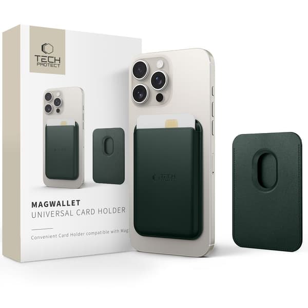 TECH-PROTECT MAGWALLET MAGSAFE UNIVERSAL MAGNETISK KORTHOLDER KHAKI