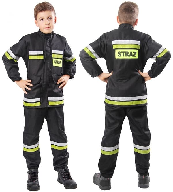 Brandmansdräkt 2 delar 120/130 1 st.