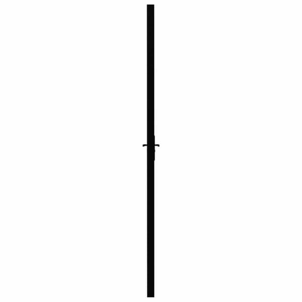 vidaXL indvendig dør, ESG-glas og aluminium, 83x201,5 cm, sort