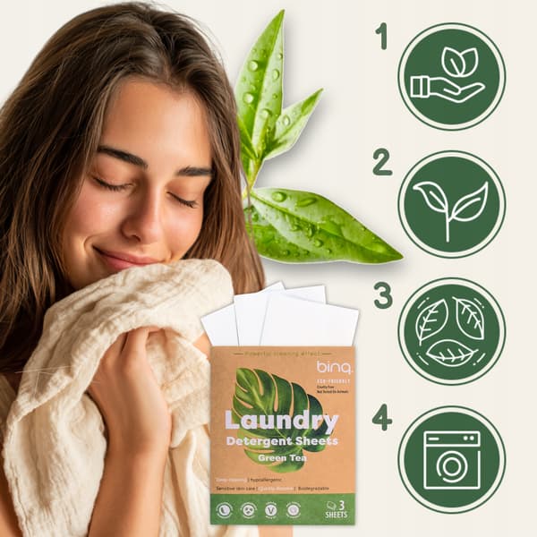 Vaskeark 9 stk. Universal Green Hypoallergenic Grøn Te Duft