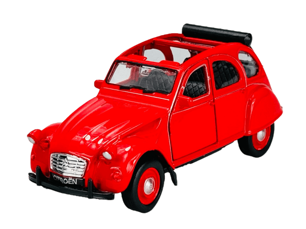 WELLY OLD TIMER CITROEN 2CV RØD UDEN TAG 1:34 43625